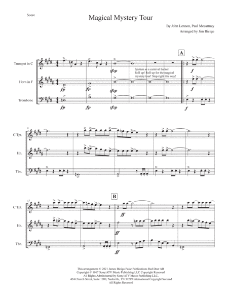 Magical Mystery Tour (arr. Jim Bicigo)