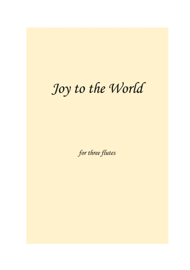 Joy to the World EASY FLUTE TRIO (arr. Ludovica Lanaro)