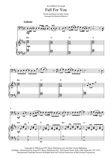 Fall For You (arr. Kaiserin Rebecca)
