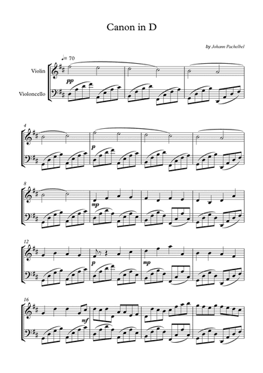 Canon in D (arr. Wesley S. SIlva)