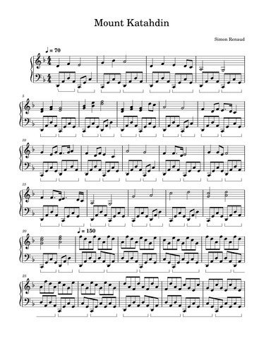 Katahdin (intermediate piano solo)