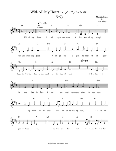 With All My Heart - Inspired by Psalm 84