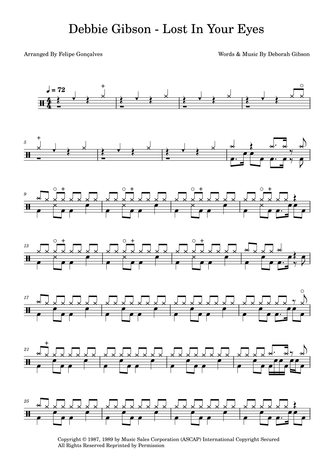 Lost In Your Eyes (arr. Felipe Gonçalves)