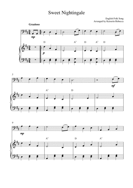 Sweet Nightingale (arr. Kaiserin Rebecca)
