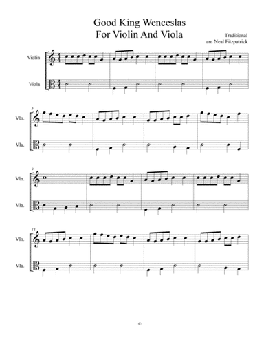 Good King Wenceslas (arr. Neal Fitzpatrick)