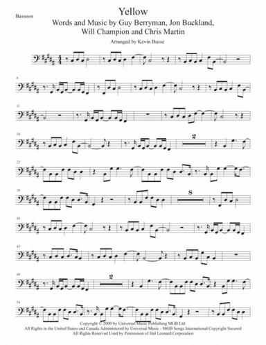 Yellow (arr. Kevin Busse)