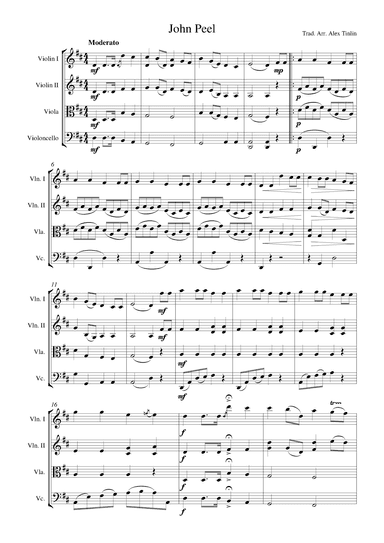 John Peel (arr. Alex Tinlin)