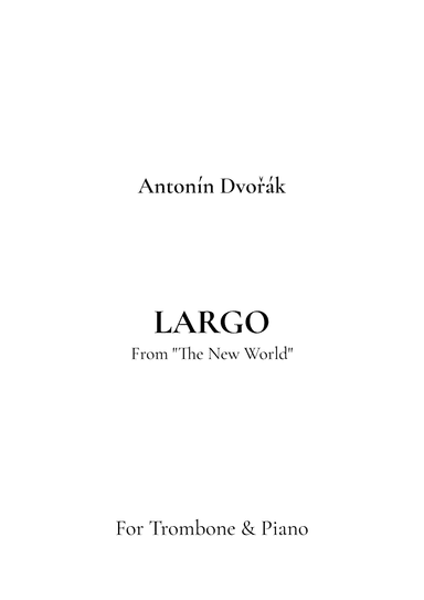 Largo, From Symphony No. 9 "The New World" (arr. Jireh J.)