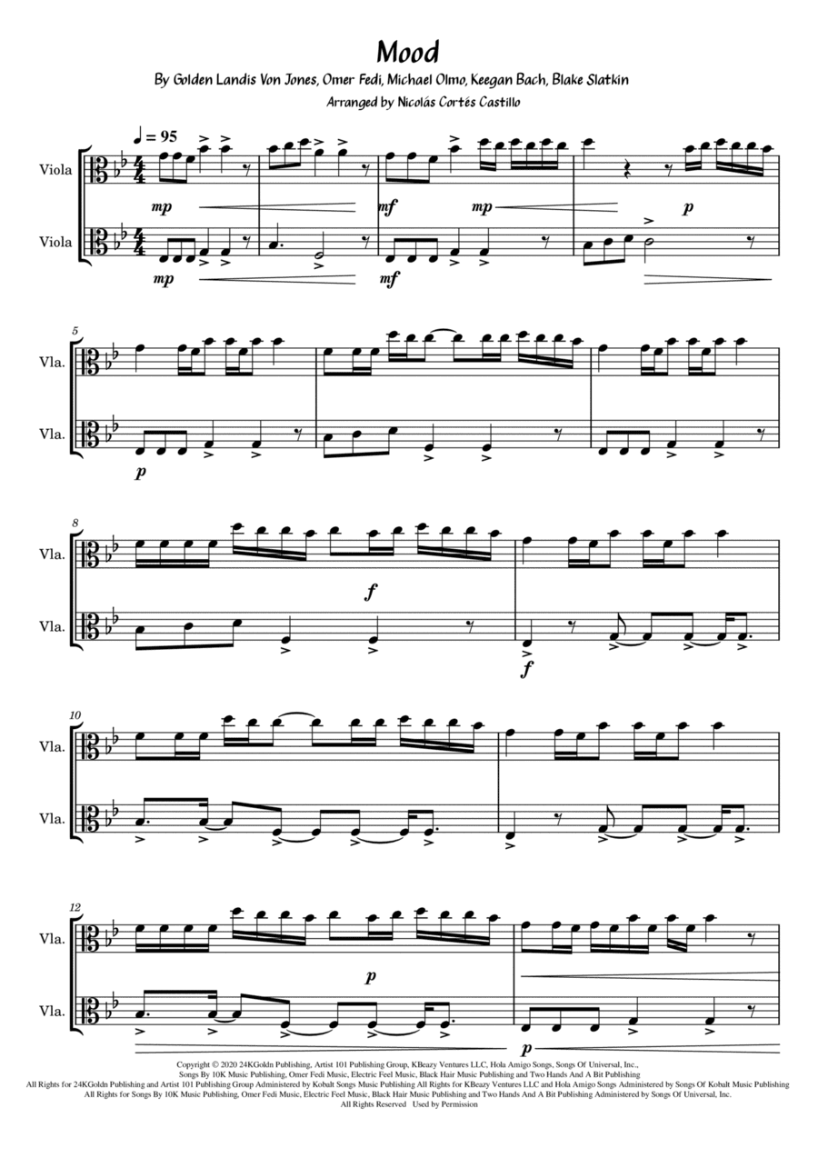 Mood (arr. Nicolás Cortés Castillo)