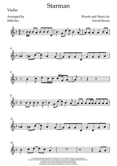 Starman (arr. SMLStar)