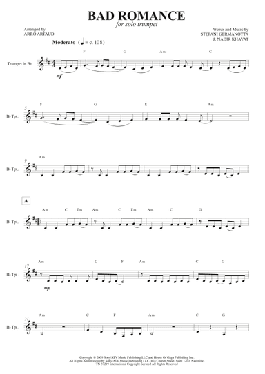 Bad Romance (arr. Art.o Artaud)
