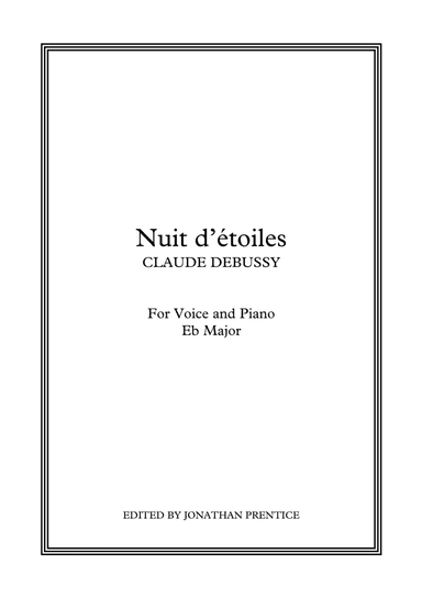 Nuit d'étoiles (Eb Major) (arr. Jonathan Prentice)