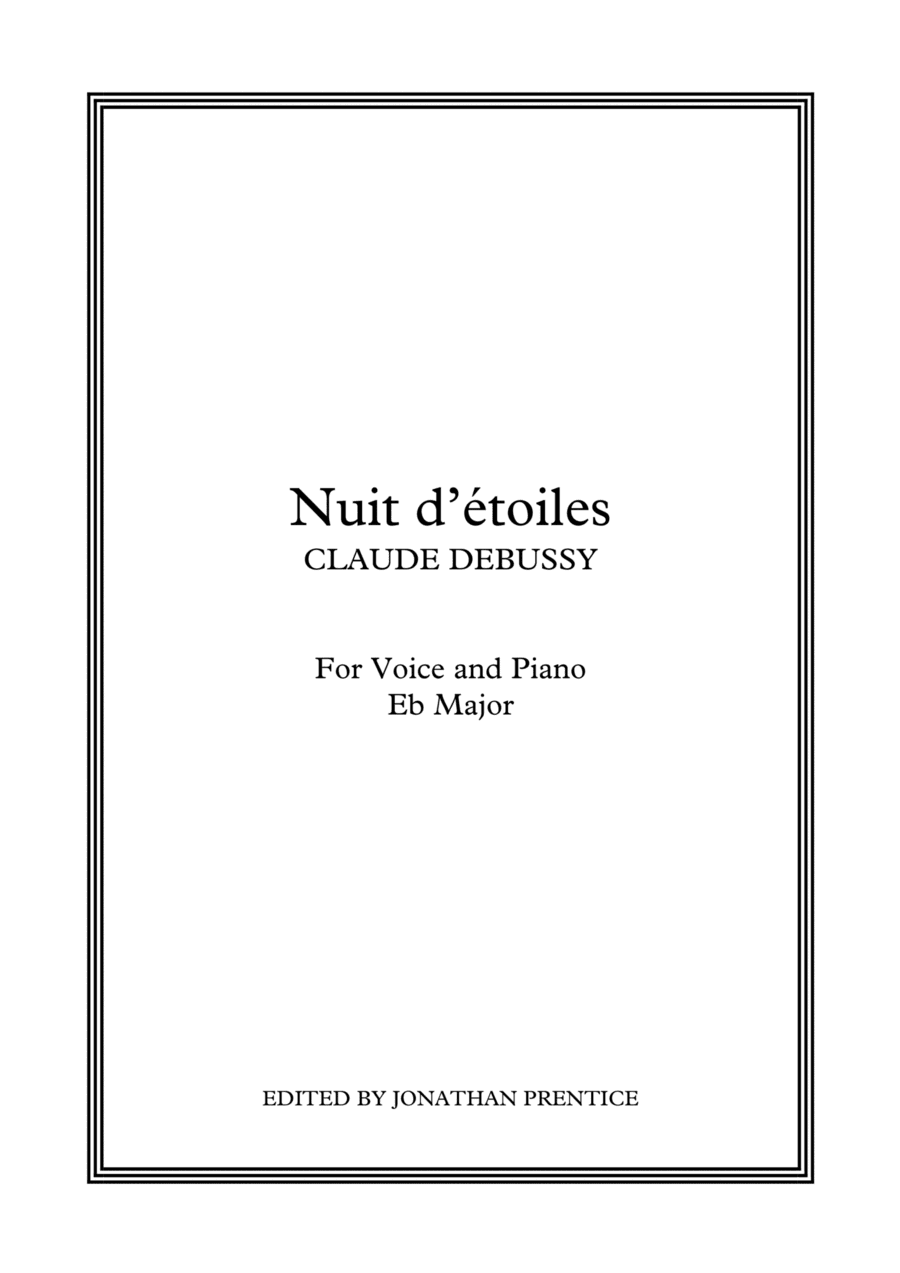 Nuit d'étoiles (Eb Major) (arr. Jonathan Prentice)