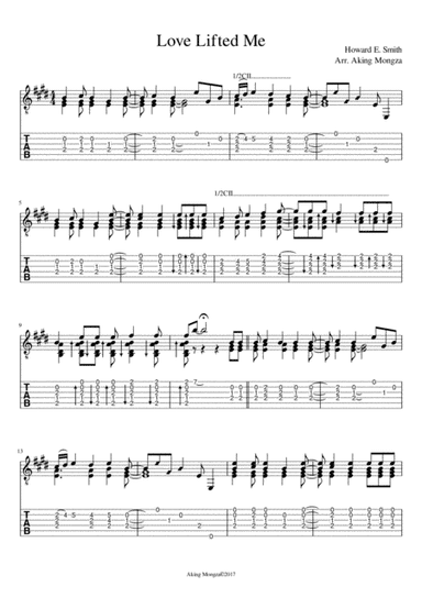 Love Lifted Me(Tablature) (arr. Aking Mongza)