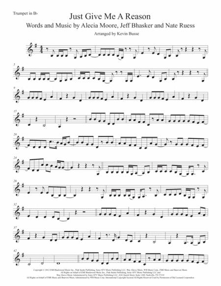 Just Give Me A Reason (arr. Kevin Busse)