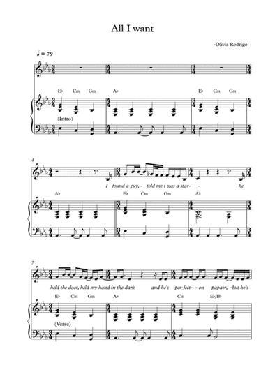 All I Want (arr. Pineapplechord)