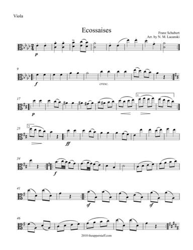 Ecossaises (arr. Nick Lacanski)