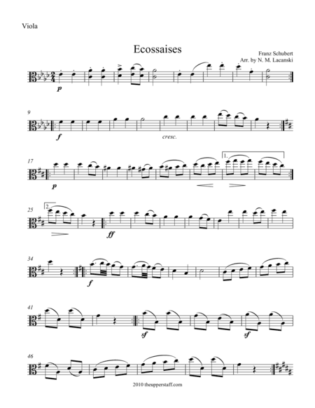 Ecossaises (arr. Nick Lacanski)
