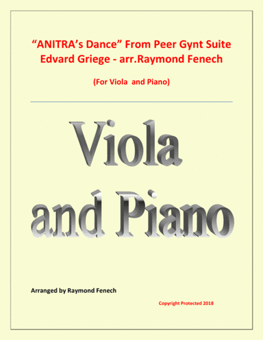 Anitra's Dance - From Peer Gynt (Viola and Piano) (arr. Raymond Fenech)
