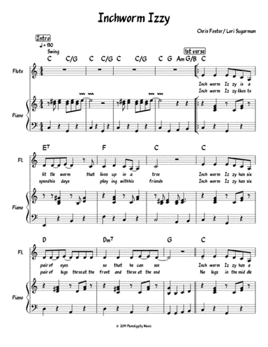 Inchworm Izzy - Piano/Vocal/Guitar