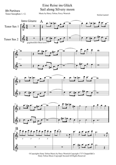 Sail Along, Silv'ry Moon (arr. Stefan Lamml)