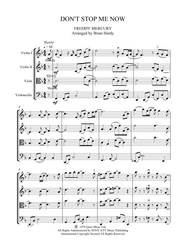 Don't Stop Me Now (arr. Brian Hardy)