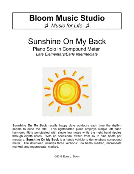 Sunshine on My Back