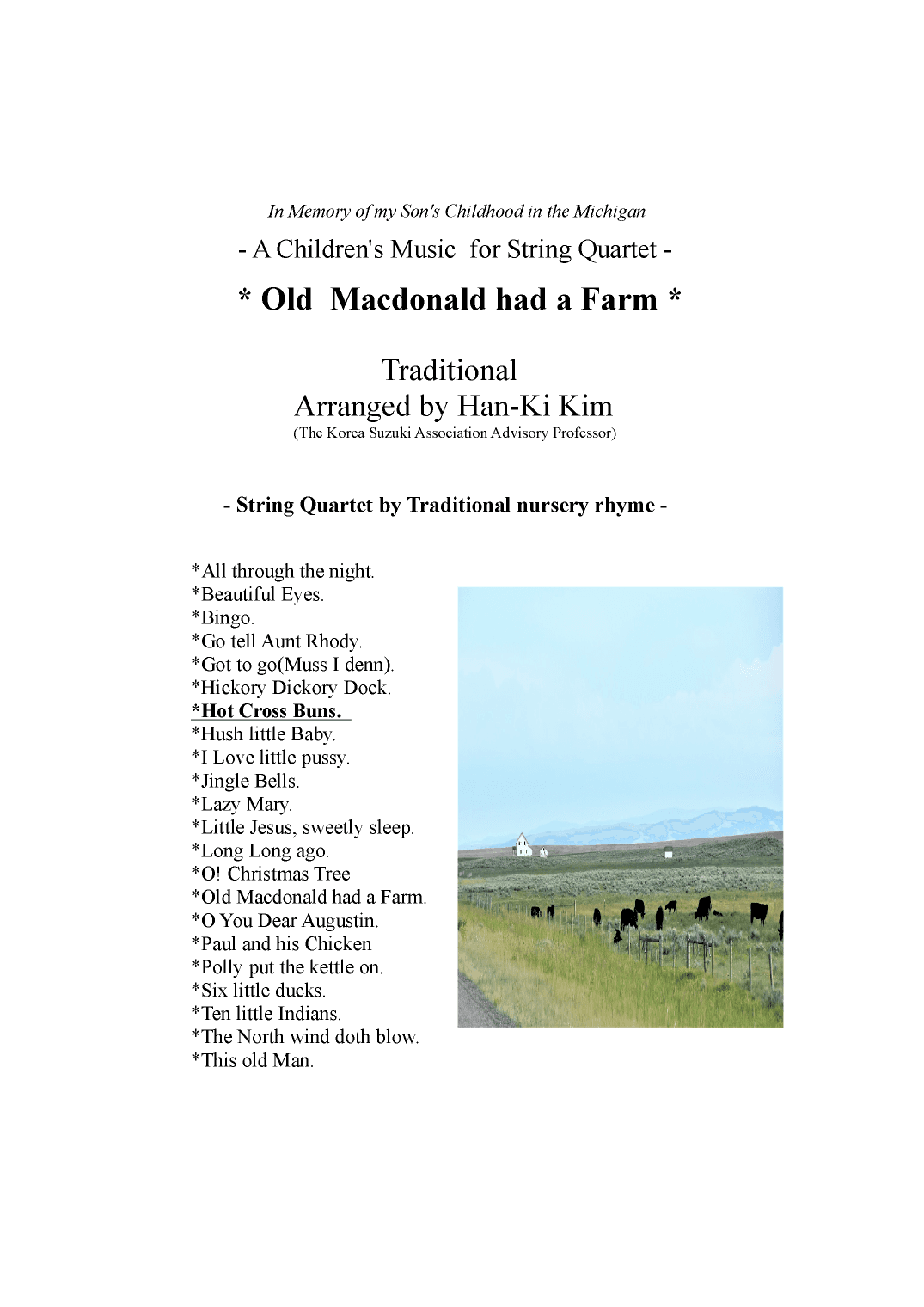 Old Macdonald had a Farm (String Quartet) (arr. Han-Ki Kim)