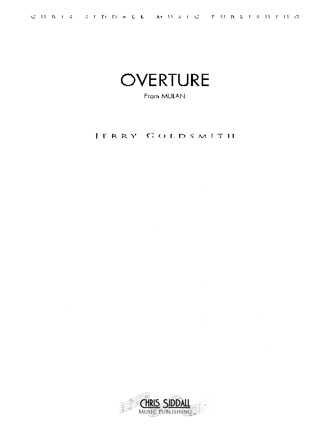 Suite From Mulan - Score Only (arr. Chris Siddall)