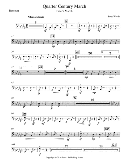 Quarter Century March Bassoon