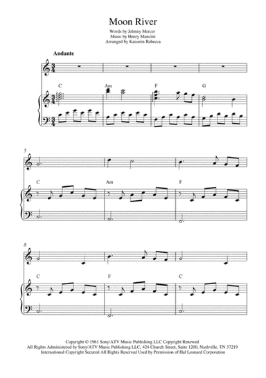 Moon River (arr. Kaiserin Rebecca)
