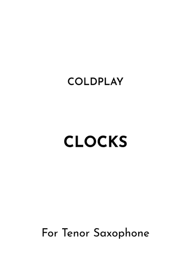 Clocks (arr. Jireh J.)