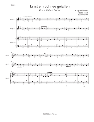Es ist ein Schnee gefallen (Caspar Othmayr) (arr. Scott Warren)
