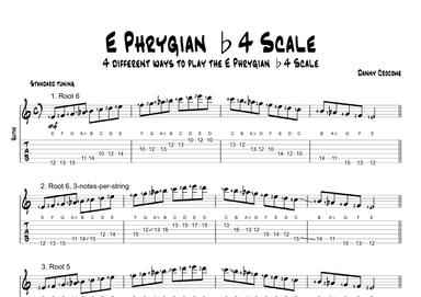 E Phrygian b4 Scale (4 Ways to Play)