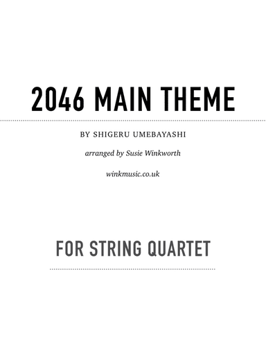 2046 Main Theme With Percussion (arr. Susie Winkworth winkmusic.co.uk)
