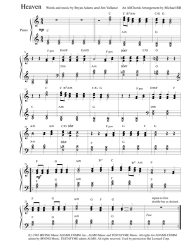 Heaven (arr. Michael Butkus-Bomier)