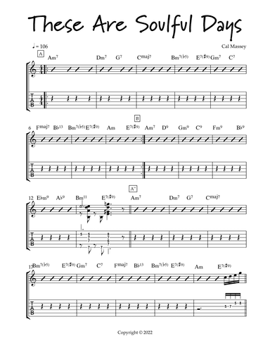 These Are Soulful Days (arr. edited by Dr. LeRoy Henry)