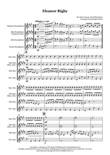 Eleanor Rigby (arr. Kayleigh Huelin)