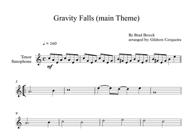 Gravity Falls (main Theme) (arr. Gildson Cerqueira)
