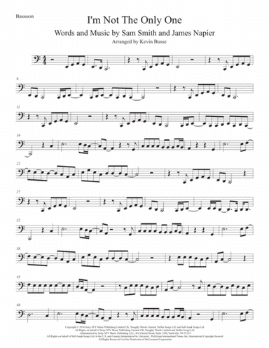 I'm Not The Only One (arr. Kevin Busse)