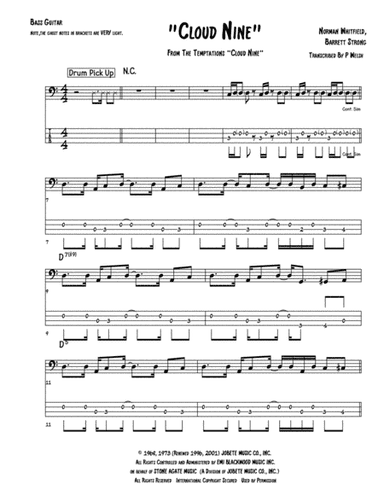Cloud Nine (arr. Accubass)