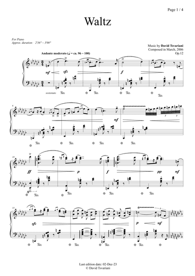 Waltz (Andante moderato)