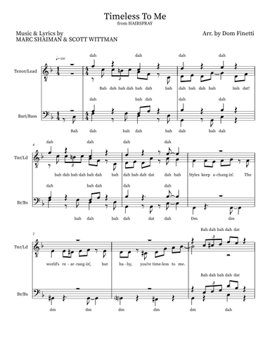 Timeless To Me (arr. Dom Finetti)