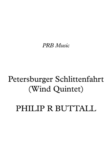 Petersburger Schlittenfahrt (Wind Quintet) - Score (arr. Philip R Buttall)