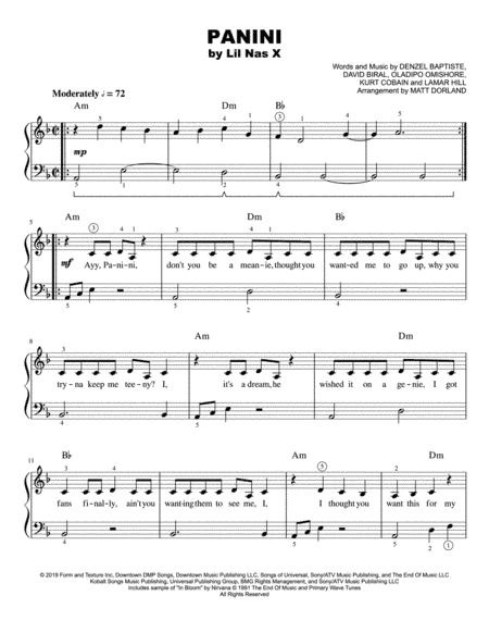 Panini (arr. Matt Dorland)