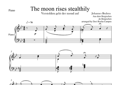 The moon rises stealthily (arr. Davi Rocha Campos)