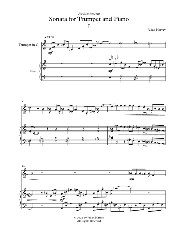 Sonata for Trumpet and Piano