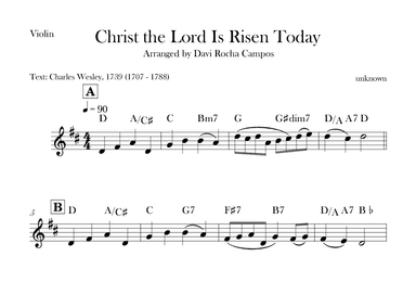 Christ the Lord is Rises today (arr. Davi Rocha Campos)