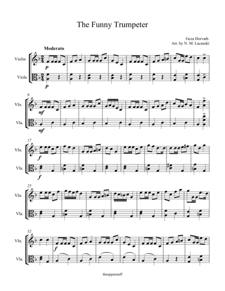 The Funny Trumpeter (arr. Nick Lacanski)