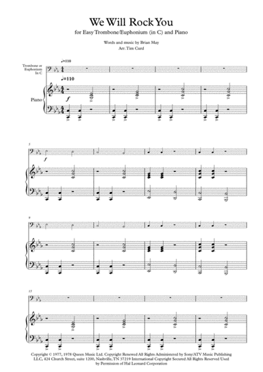 We Will Rock You (arr. Tim Curd.)